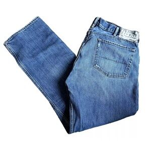 Polo Ralph Lauren Men's Jeans Distressed Blue Basic Denim 5 Pockets Size 38x32.